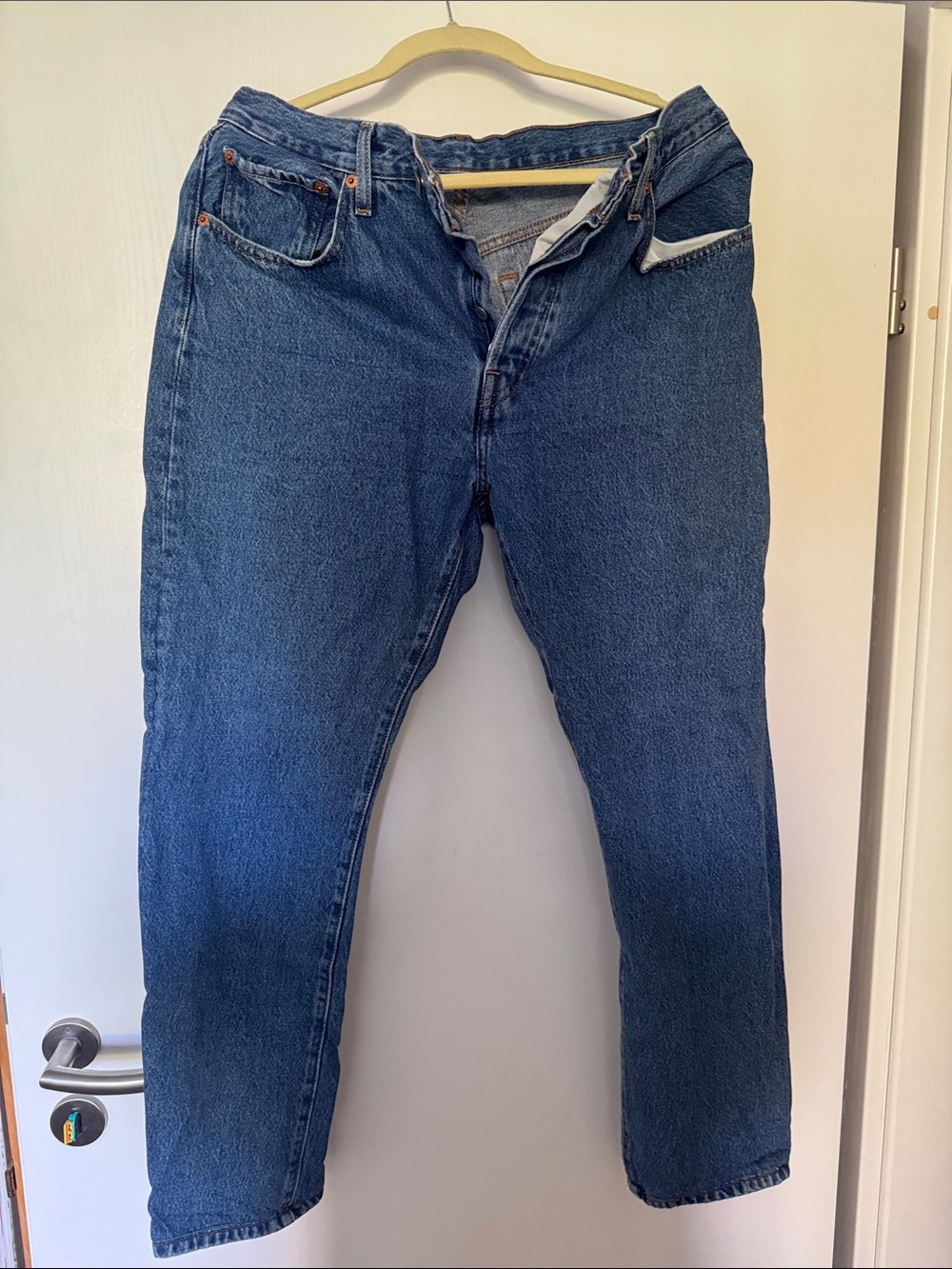 Levi's Straight-Leg Women's Jeans in Dark Blue Denim